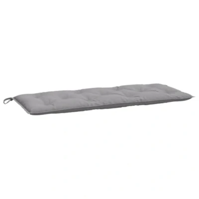 Imagen de vidaXL Cojín de Banco Jardín, Almohada para Banca Asiento, Almohadilla Muebles, Decoración Patio Salón, Tela Oxford Gris