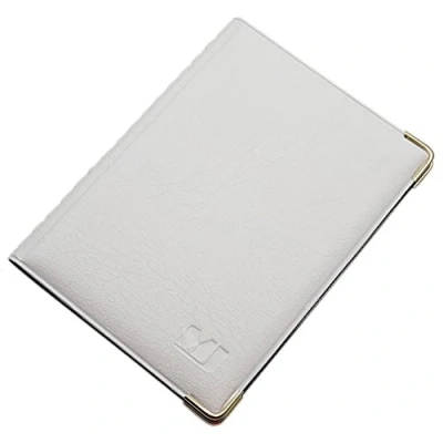 Imagen de Exclusiva Tarjetero para documento de Identidad y Tarjeta crédito 4 Compartimentos MJ Design Germany Made in UE diseños (Diseño / Blanco)