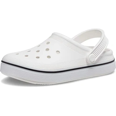 Imagen de Crocs Zuecos Unisex Off Court para niños pequeños, Blanco, 24/25 EU