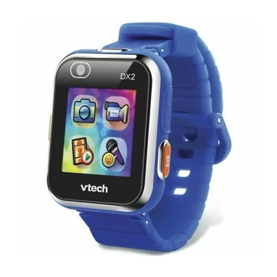 Imagen de VTech Kidizoom Smart Watch DX2 Reloj inteligente para niños, color azul (80 193805), versión francesa