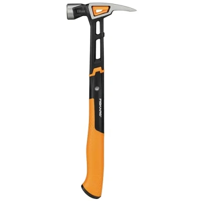 Imagen de Fiskars 1020215 Martillo Universal IsoCore XL, para Clavar Clavos, 39 cm, 0,95 Kg, Naranja/Negro
