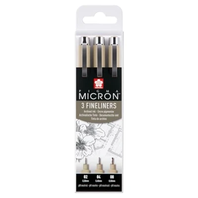Imagen de PIGMA MICRON NEGRO ESTUCHE 3#