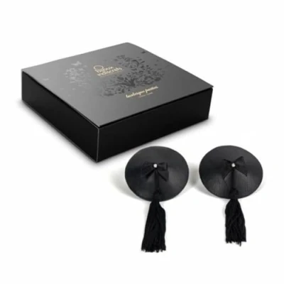 Imagen de Cubre Pezones Burlesque Negro Bijoux Indiscrets Lenceria Sexy
