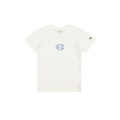 Imagen de Champion Graphic Crewneck WITH Large LOGO Camiseta estampada para niños, Talla: 3 4a, White