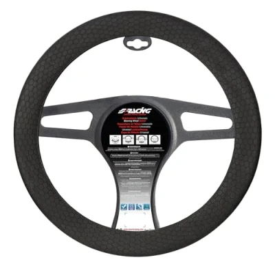 Imagen de Simoni Racing Beehive Soft Sil CVT/52N Funda cubierta para el volante negro 35 40cm Silicona