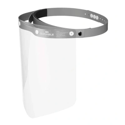Imagen de Durable Visera facial PRO, certificada, con diadema ajustable, abatible y desinfectable, Made in EU, 1 unidad