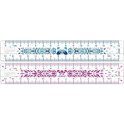 Imagen de Maped 245301 STUDY FANCY Regla resistente a los golpes, 15 cm, varios colores