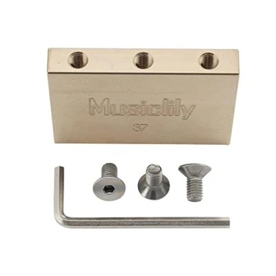 Imagen de Musiclily Ultra 37mm Latón Sólido Bloque Tremolo Block para Puente Floyd Rose Locking Guitarra Eléctrica