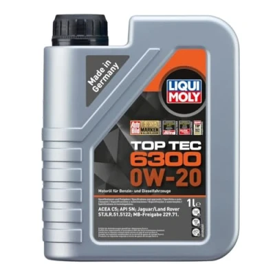 Imagen de Liqui Moly Top Tec 6300 0W 20 1L Aceite de motor 21216 MERCEDES BENZ: Clase C Berlina, Vito Tourer, GLC Coupé, MAZDA: CX 5 II, I, 3 Hatchback