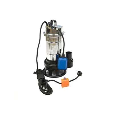 Imagen de Bomba de Aguas Sucias Sumergible con Trituradora y Flotador, Cuerpo en Níquel/Hierro Fundido Inmersión para Residuales WQD 550W, 17 000L/h, Altura Impulsiòn máx. 8m