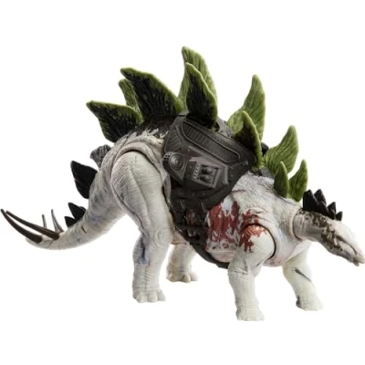 Imagen de Mattel Jurassic World Gigantic Trackers Stegosaurus Dinosaurio de juguete, +4 años (HLP24)