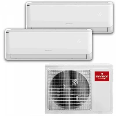 Imagen de Aire acondicionado Split 2 x 1 Infiniton MULTI 3230, 2250fg/h +3070 fg/h, WiFi, Inverter, Bomba de calor, Blanco