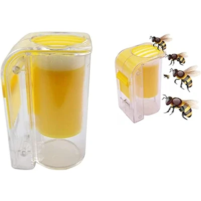 Imagen de marcador de reina plástico, para una mano, botella, émbolo, herramienta felpa apicultor