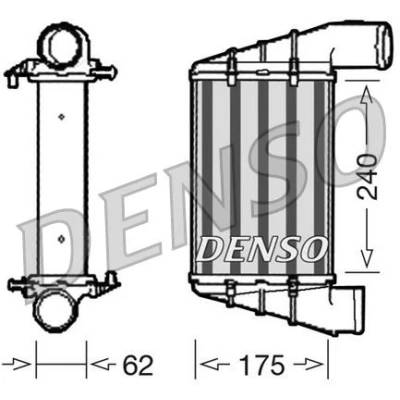 Imagen de DENSO DIT02001 Intercooler Aluminio 240x175x62 VOLKSWAGEN: Passat B5 Berlina, GP Variant, AUDI: A4 Avant, A6 C5 Berlina