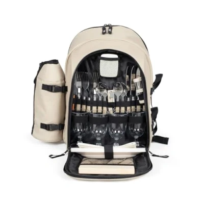 Imagen de Livoo Mochila de Picnic para 4 Personas SE970C 11L, 600D, 30 Accesorios