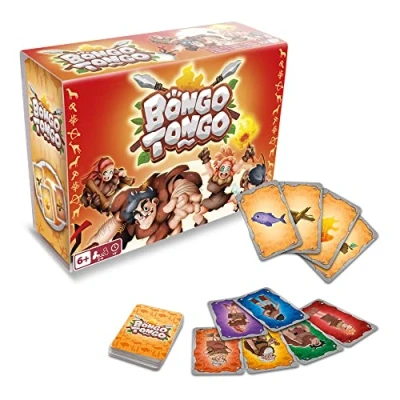 Imagen de PLAY FUN BY IMC TOYS Bongo Tongo Juego De Cartas estratégico bajo una temática Prehistórica para niños y niñas +6 Años 2 a 6 Jugadores