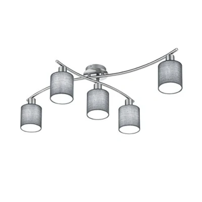 Imagen de Trio Lighting Garda Plafón E14, 25 W, Níquel Mate, 44.2 x 75 22 cm