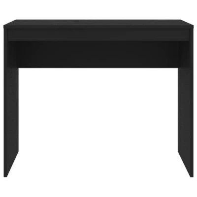 Imagen de vidaXL Escritorio Contrachapada Mobiliario Casa Oficina Decoración Diseño Sencillo Elegante Funcional Práctico Compacto Versátil Negro 90x40x72cm