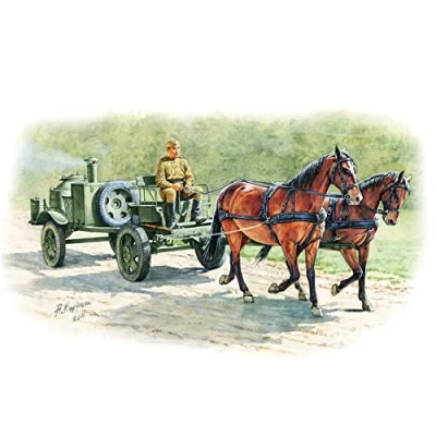 Imagen de MiniArt 35057 Horses Drawn Field Kitchen KP 42 Cocina móvil soviética en Miniatura con Caballos (Escala 1:35)