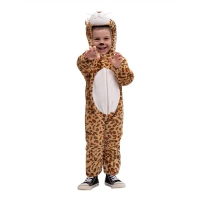 Imagen de Rubies Disfraz Leopardo para niños y niñas; Jumpsuit con cola capucha, Oficial Carnaval, Halloween, Fiestas cumpleaños