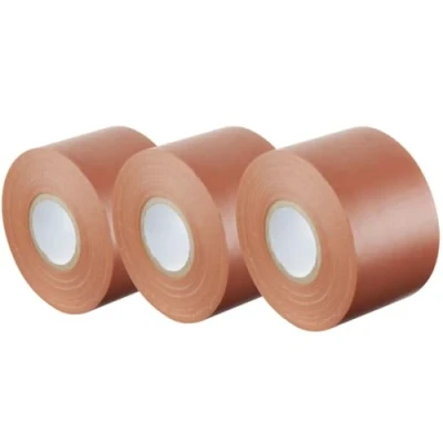 Imagen de GOCABLETIES Cinta aislante marrón de 50 mm x 33 m para instalaciones eléctricas Autoadhesiva y resistente, ancha proteger, agrupar reparar cables 3 rollos