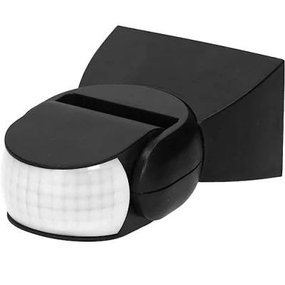 Imagen de Miratic Detector de Movimiento Sensor Ajuste Vertical Horizontal, IP65 1200W Exterior Tipo Sensor: Infrarrojo Cobertura 180 (Negro)