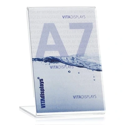 Imagen de VITAdisplays® Soporte para fotos (10 unidades, DIN A7, 7,4 x 10,5 cm), transparente