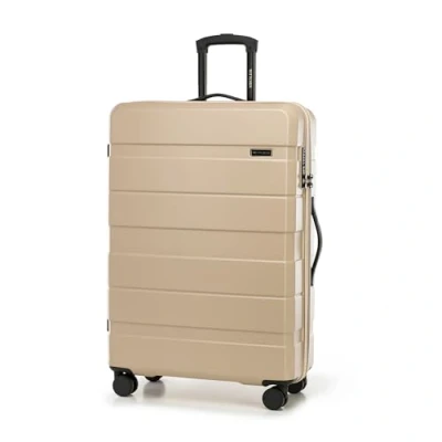 Imagen de WITTCHEN Comodo Line Maleta Grande Bolsa de Viaje Equipaje Dura ABS Cerradura TSA Tamaño L Beis