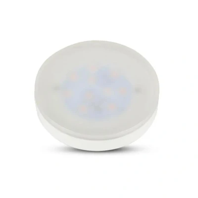 Imagen de V TAC Bombilla LED GX53 6,4W (Equivalente a 45W) 560 Lumen 6500K Blanco Frìo Apertura del Haz de Luz 120 Máxima Eficiencia y Bajo Consumo