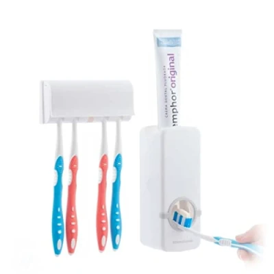 Imagen de InnovaGoods Soporte Cepillo de Dientes, para cepillos Aparato Porta Dientes. Blanco