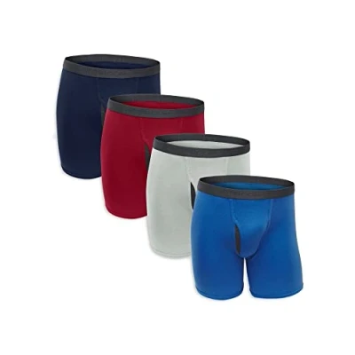 Imagen de Fruit of The Loom Calzoncillos Tipo bóxer Coolzone prémium Ropa Interior de Hombres, Surtido (Paquete 4), M