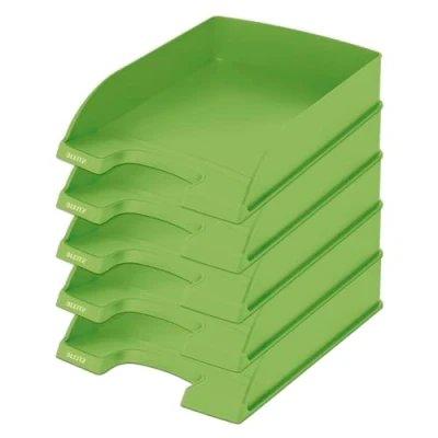 Imagen de Leitz Bandeja de Sobremesa, Tamaño A4, 100% Reciclable, Carbono Neutro, Certificado Blue Angel, Gama Recycle, Verde, 52275050