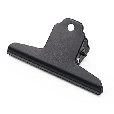 Imagen de Coideal Clips grandes de papel toro, color negro, acero inoxidable, 10 unidades, 4 pulgadas, para suministros escolares oficina