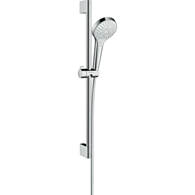 Imagen de Hansgrohe 26560400 Croma Select S 110 Multi set de ducha, 0,65m, 3 tipos chorro, blanco/cromo