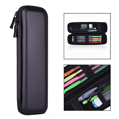 Imagen de OFKPO EVA Caja de la Pluma, Bolsa Lápiz Estuche Organizador para Material Papelería, Ejecutivo Bolígrafo, Táctil, Negro (Lápices no Incluidos)