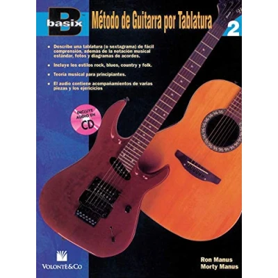 Imagen de BASIX METODO GUITARRA 2 + CD: Por Tablatura: Vol.