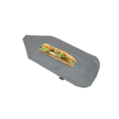 Imagen de NERTHUS FIH 877 Bolsa para Bocadillo Reutilizable Ajustable Negro, ecológica, Adaptable, facil de Limpiar y Apta Lavadora