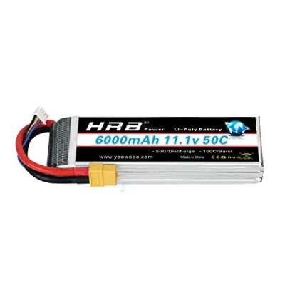 Imagen de HRB 3S 11.1V 6000mAh 50C RC LiPo batería con XT60 Plug para helicóptero Avión Hobby (XT60 Plug)