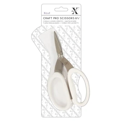 Imagen de Xcut Tijeras para manualidades (17,1 cm), color blanco y plata