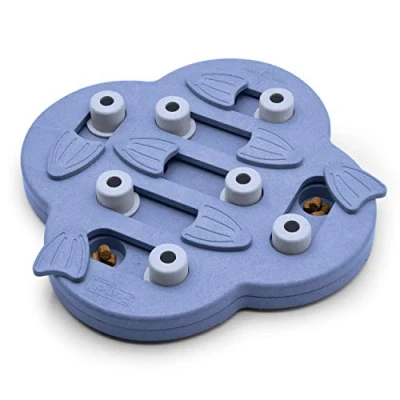 Imagen de Outward Hound Nina Ottosson Dog Hide n&#039; Slide Dispensador Interactivo de recompensas Rompecabezas para Perros Morado