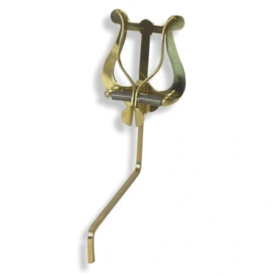 Imagen de Soundman® Lira de Latón para Saxofón Color: Oro Atril Musiquero Saxofono