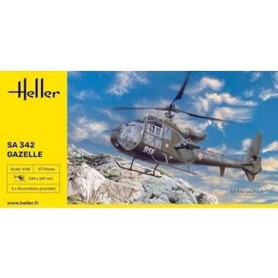 Imagen de Heller SA 342 L Gazelle Model Kit Ejército Maqueta, Mittel (80486)