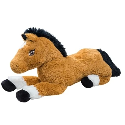 Imagen de Pioupiou et Maravilles Peluche Gigante de fabricación Francesa XXL Lucky Le Cheval 80 cm Altura Totalmente Suave para niños, Fabricado en Francia 16545