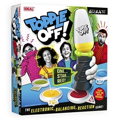 Imagen de Ideal Topple Off: ¡El Juego electrónico, de Equilibrio y reacción! Juegos Familiares para 1 + Jugadores A Partir 8 años
