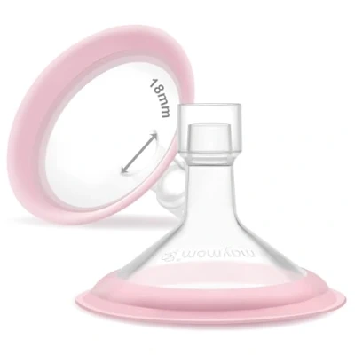 Imagen de Protectores Maymom MyFit de 18 mm, serie Pano; compatible con extractor leche Medela PersonalFit, Freestyle, Harmony, Maxi, conector flexible estilo libre; conecta un