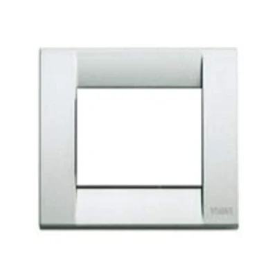 Imagen de Vimar serie idea Placa classica 3 módulos metal plata metalizado
