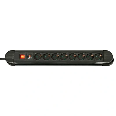 Imagen de Lindy 73104 Regleta de 8 Tomas con Interruptor Encendido/Apagado, Color Blanco
