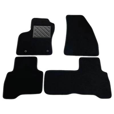 Imagen de Alfombrillas para Fiat Qubo a Partir de 2008 Medida, Antideslizantes, talonera Goma Reforzada, Botones fijación