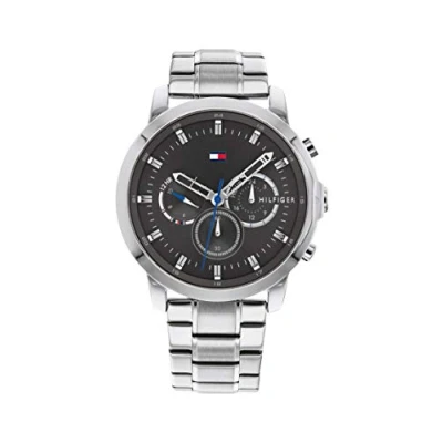 Imagen de Tommy Hilfiger Reloj Analógico de Cuarzo multifunción para hombre con Correa en Acero Inoxidable plateada 1791794