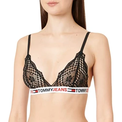 Imagen de Tommy Hilfiger Unlined Triangle UW0UW03829 Sostenes Triángulo, Negro (Black), M para Mujer